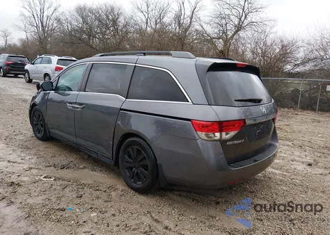 2014 Honda Odyssey Ex z USA, uszkodzony, nr VIN 5FNRL5H45EB075711